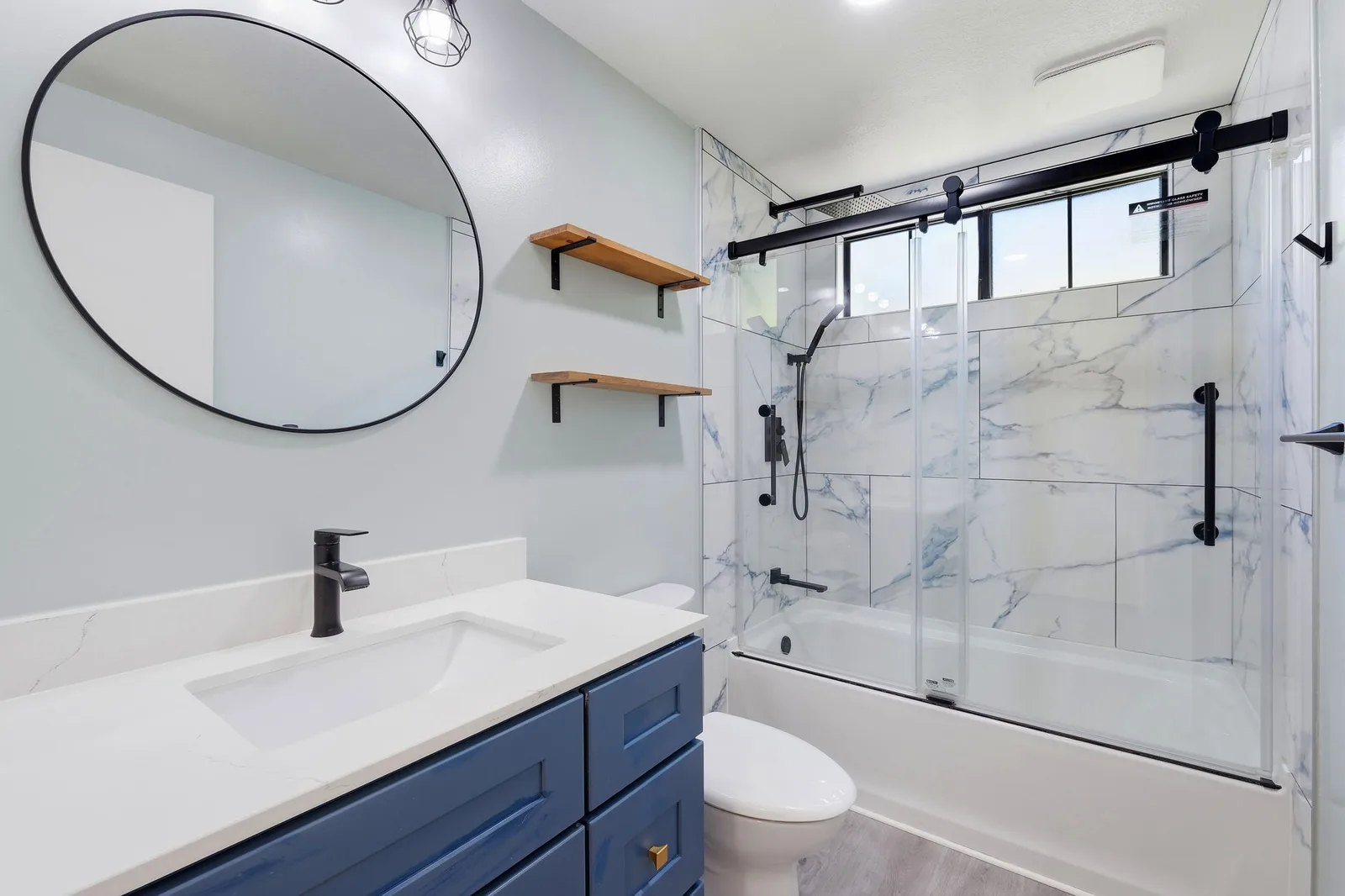 Updated bathroom at 2300 Lake Park Ct
